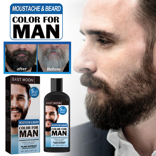 Barthaar-Color-Shampoo, Quick Color Black For Men