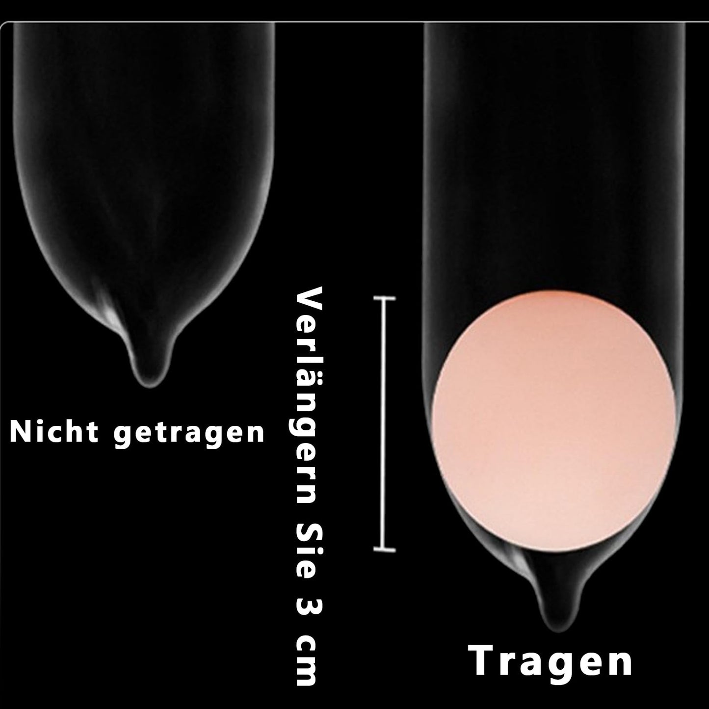 PenisBOOST- Puresex Penisverlängerung, Penisverlängerung Verlängerung bis 20cm Toys Men für Sex Penismanschette Verwendet für Länger Sex Durchhalten Männer Sleeves 6-Teiliges Set