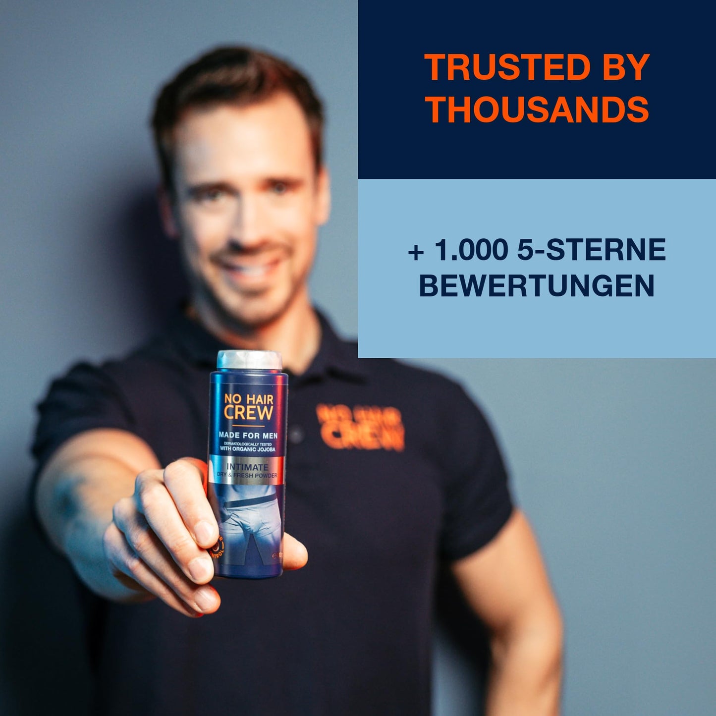 Dry & Fresh Intimpuder für Männer-Schweiß-STOP– Premium talkumfreier Körperpuder für den Intimbereich – für ein trockenes frisches Hautgefühl, für Männer, 100 g.