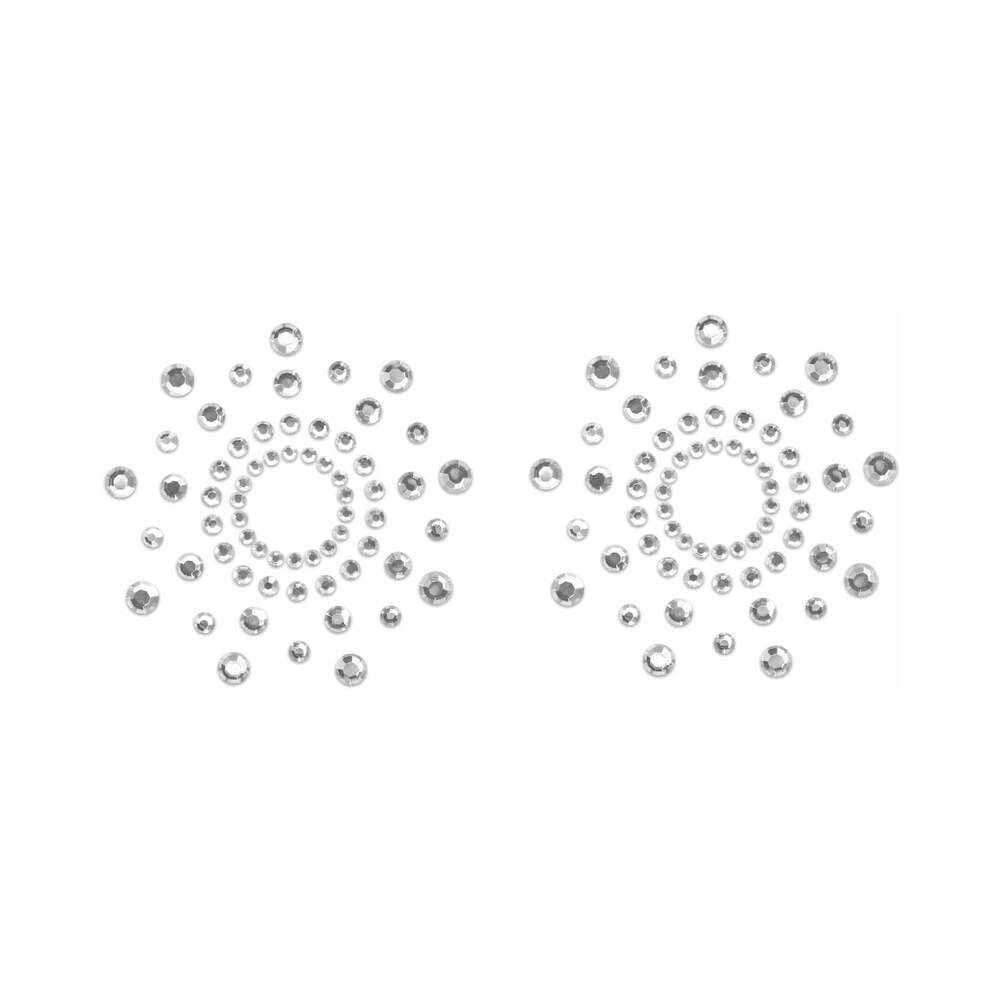 Selbstklebende Brustwarzenornamente mit kleinen Crystals
