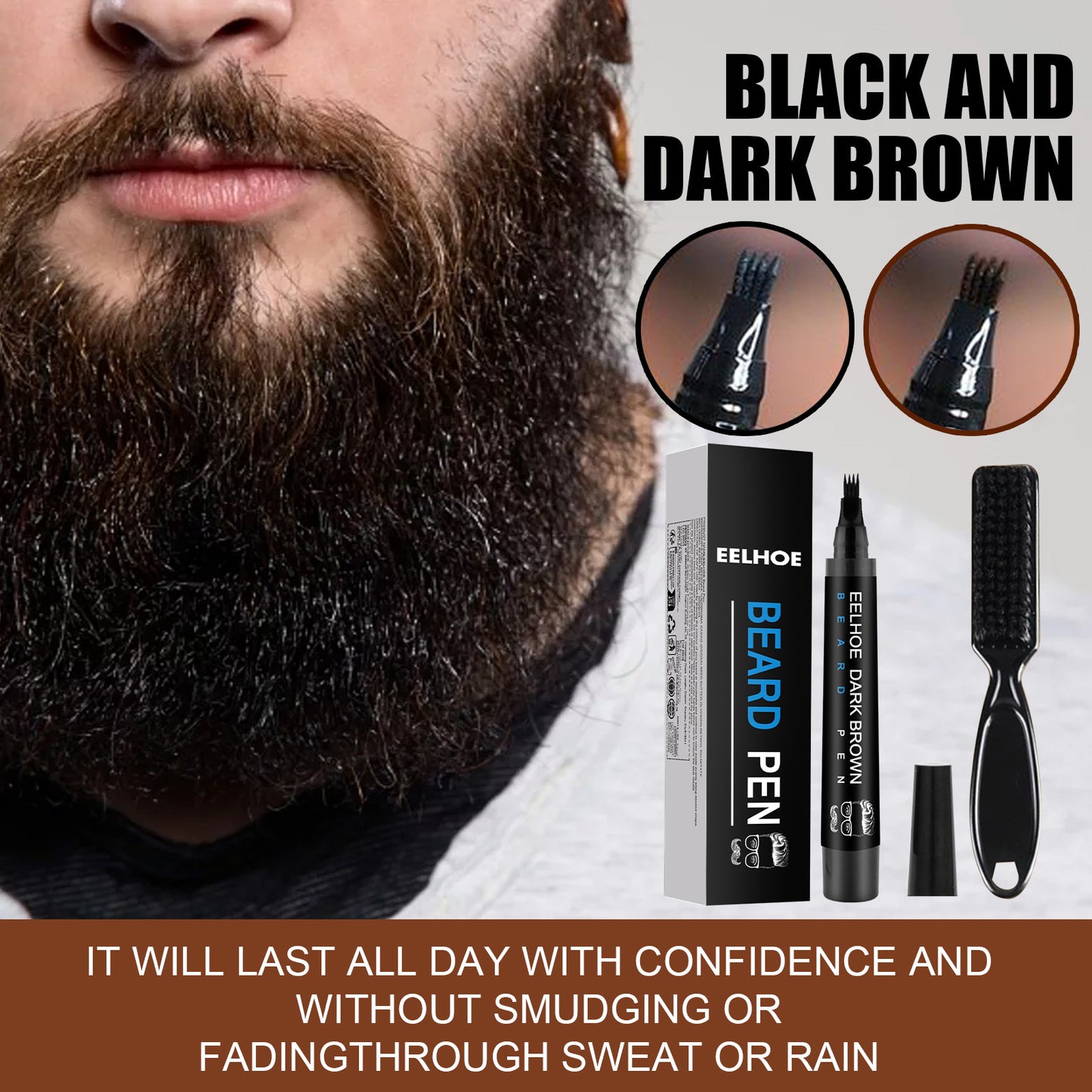Bartfarbstift für Korrekturen- Beard Refill Pen Kit Men